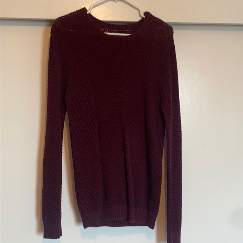 21 Men maroon knot sweater - S